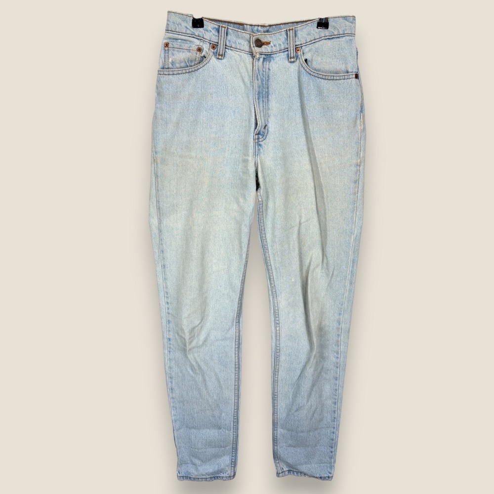 Levi's 512 Slim Fit Tapered Leg Jeans Size 11 Long Light Blue Wash 1997 90s